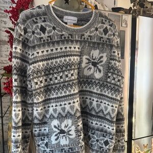 Gray Patterned Women’s Sweater